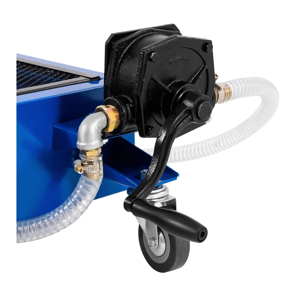 Vasca mobile per il recupero dell'olio - 65 litri - Pompa manuale attrezzi per officina auto 14_0006321