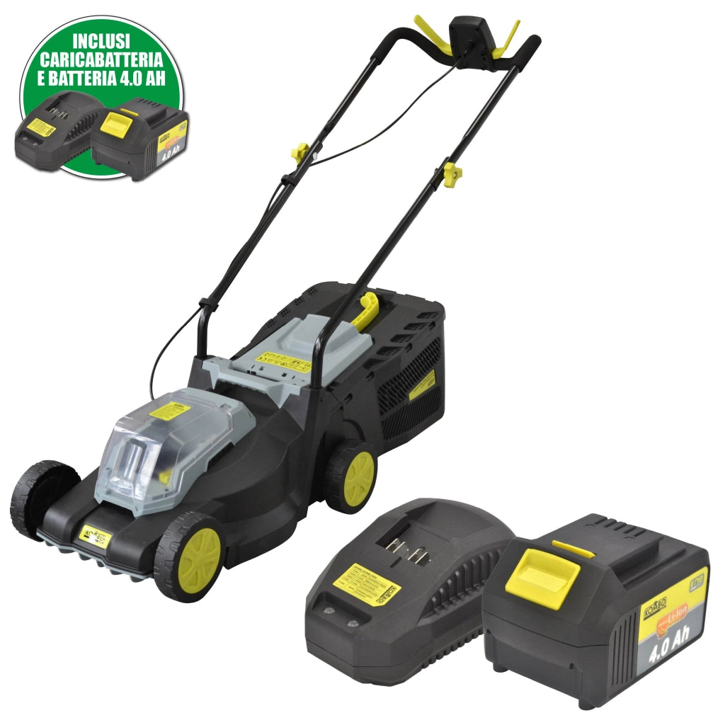 Rasaerba Brushless a Batteria 20 V Taglio 33cm con batteria 4.0AH