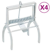 Trappole per Talpe 4 pz Argento Acciaio Zincato 150682
