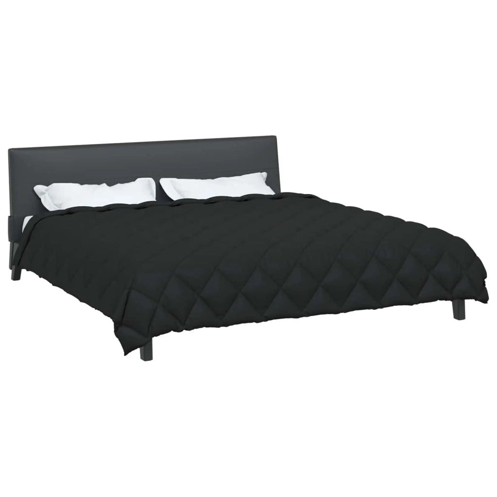 Duvet Invernale Nero 200 x 200 cm Microfibra 42025707