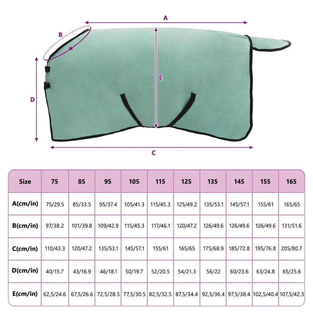 Coperta per Cavalli Verde speciale 105 cm Poliestere 42013240