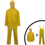 Impermeabile Verde resistente a 2 pezzi con cappuccio Giallo L 130777