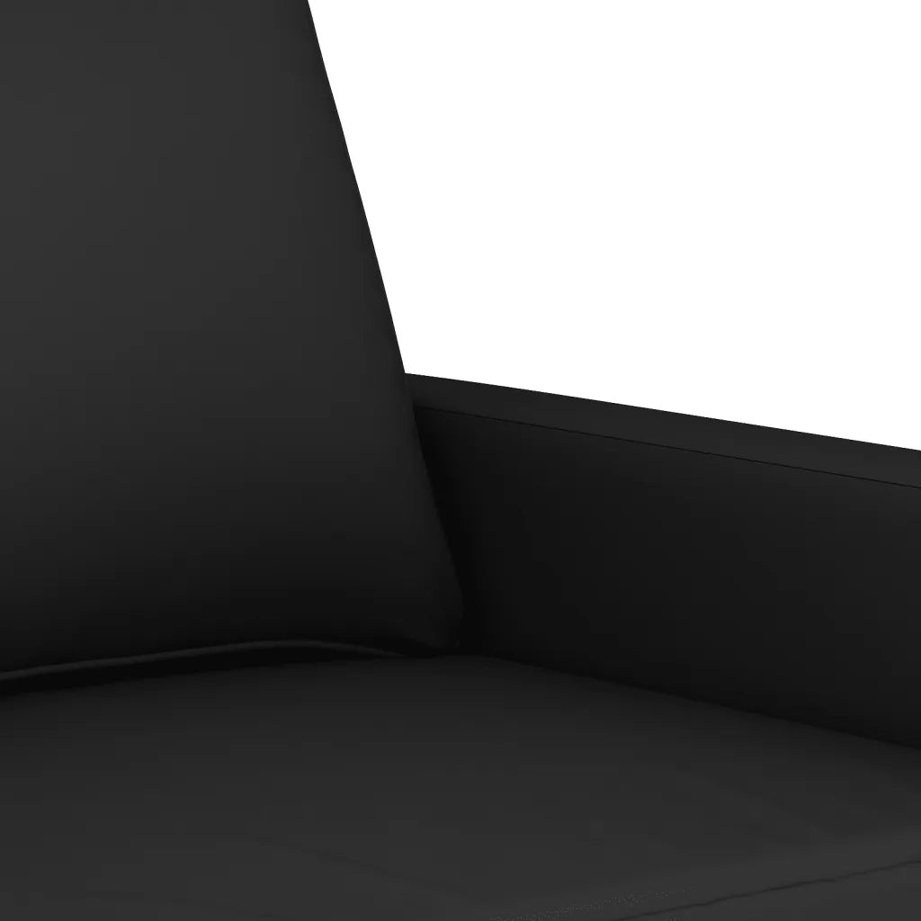 Set di Divani 4 pz con Cuscini Nero in Velluto