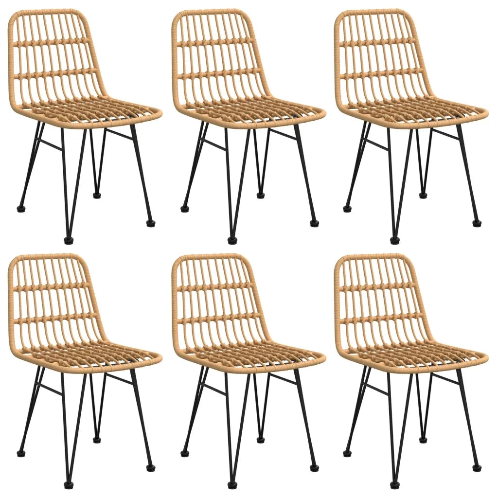 Set da Pranzo da Giardino 7 pz in Polyrattan 3157892
