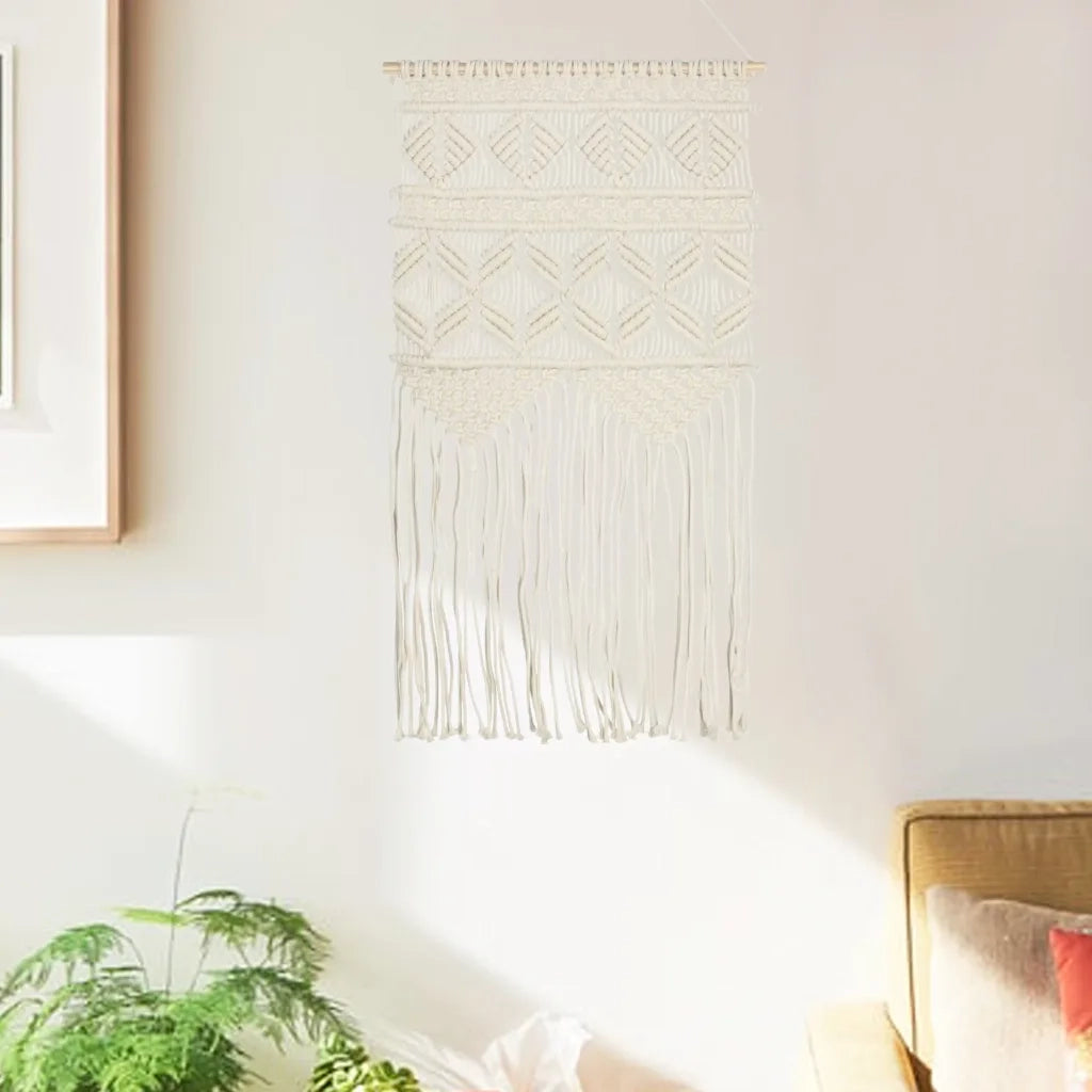Decorazione da Parete in Macramè 40x80 cm Cotone 323997