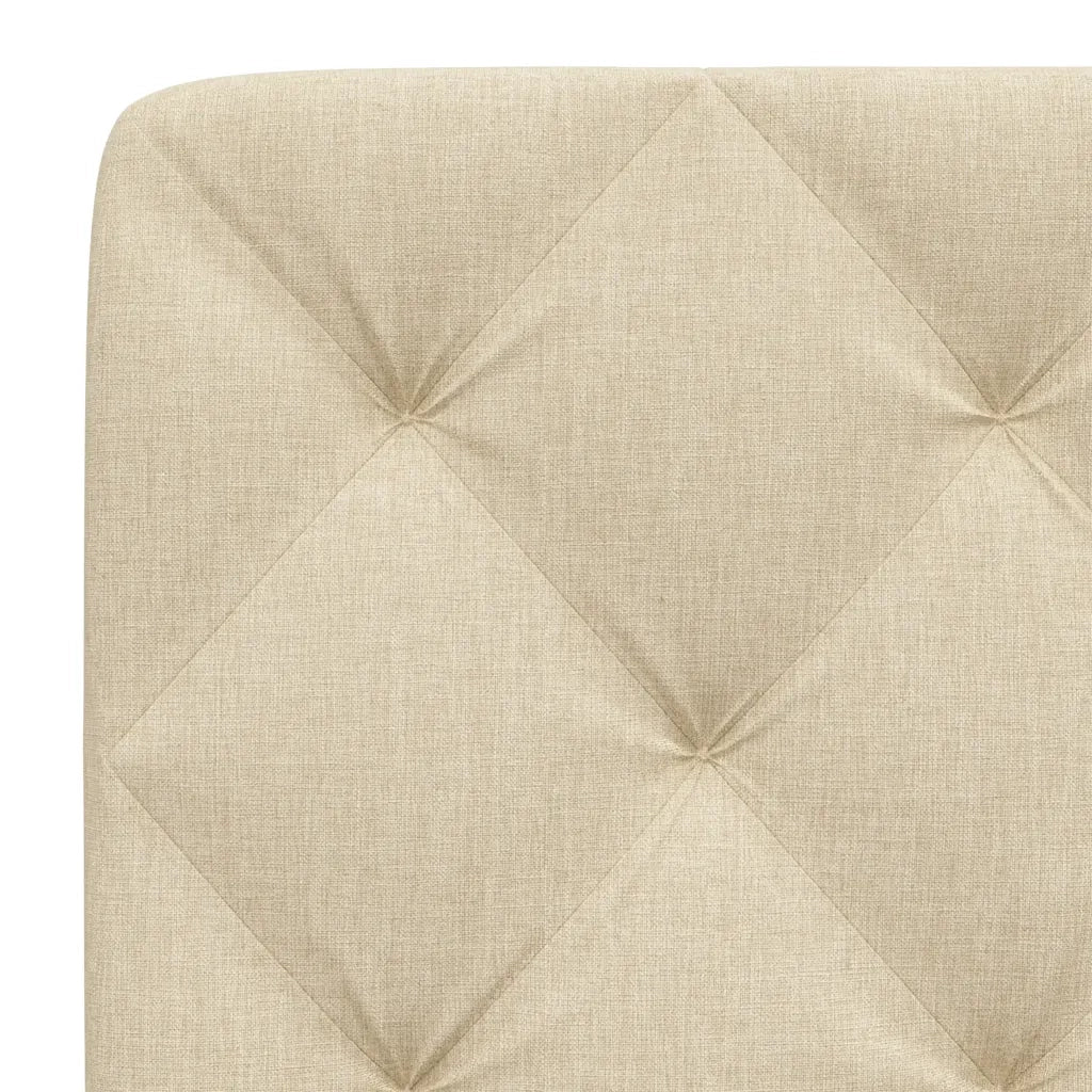 Cuscino Testiera Crema 90 cm in Tessuto 4019203