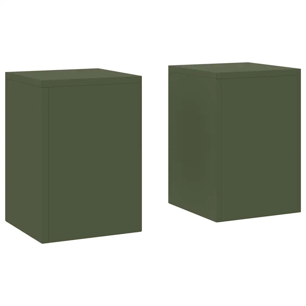 Supporto per piante 2 pz Verde Oliva 24 x 24 x 35 cm 865809