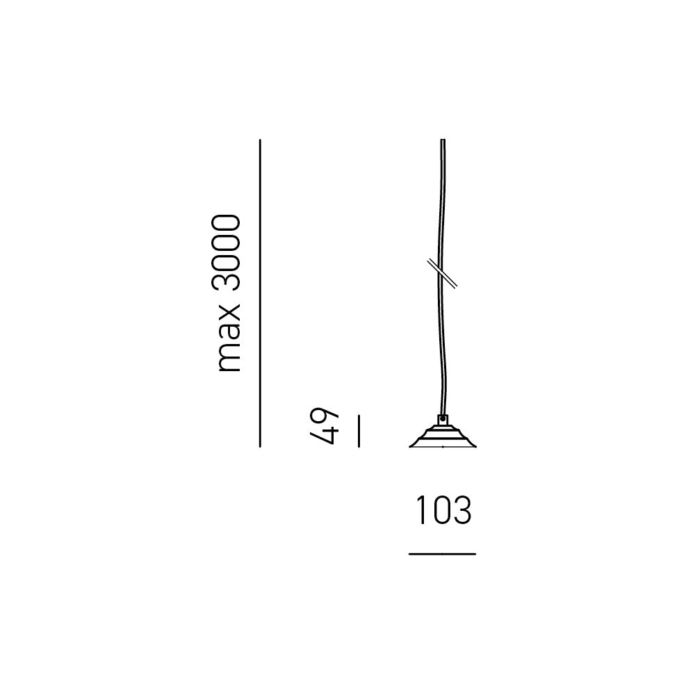 Portalampada con cavo trasparente Alice ottone per lampade a sospensione 1XE27 max 1X60W IP20 - Lunghezza max 3 metri