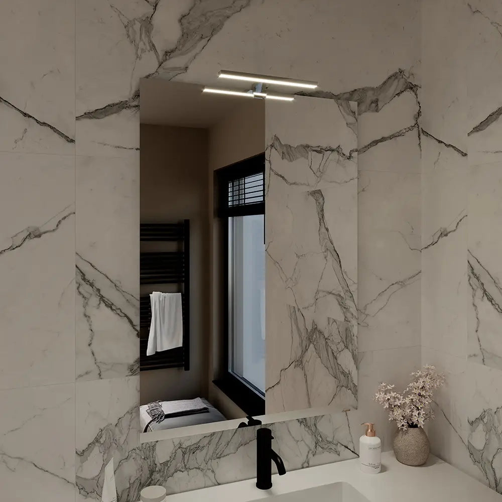 Specchio filolucido 70x100 cm reversibile con applique led | Easy