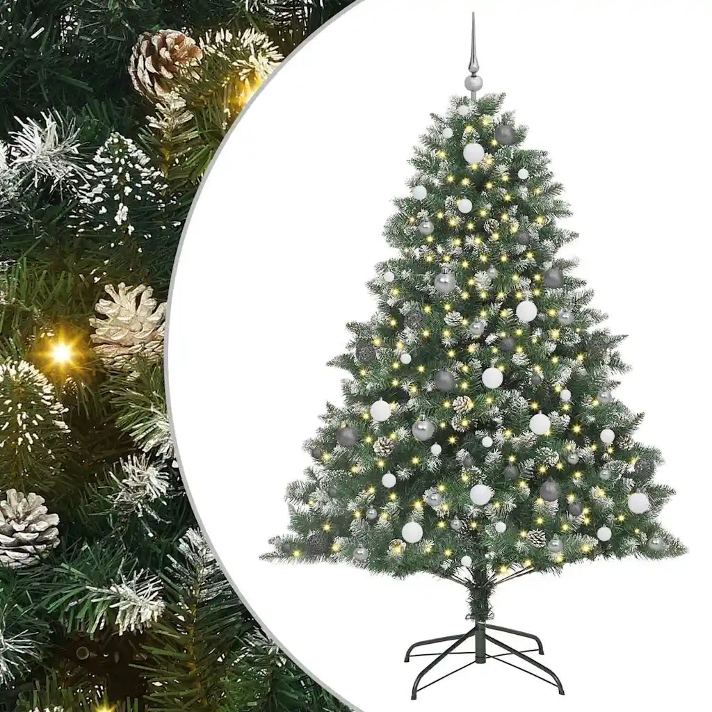 Albero di Natale artificiale con 300 LED Verde 210 cm
