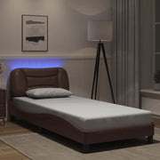 Giroletto con LED senza Materasso Hvar Marrone 90x200 cm