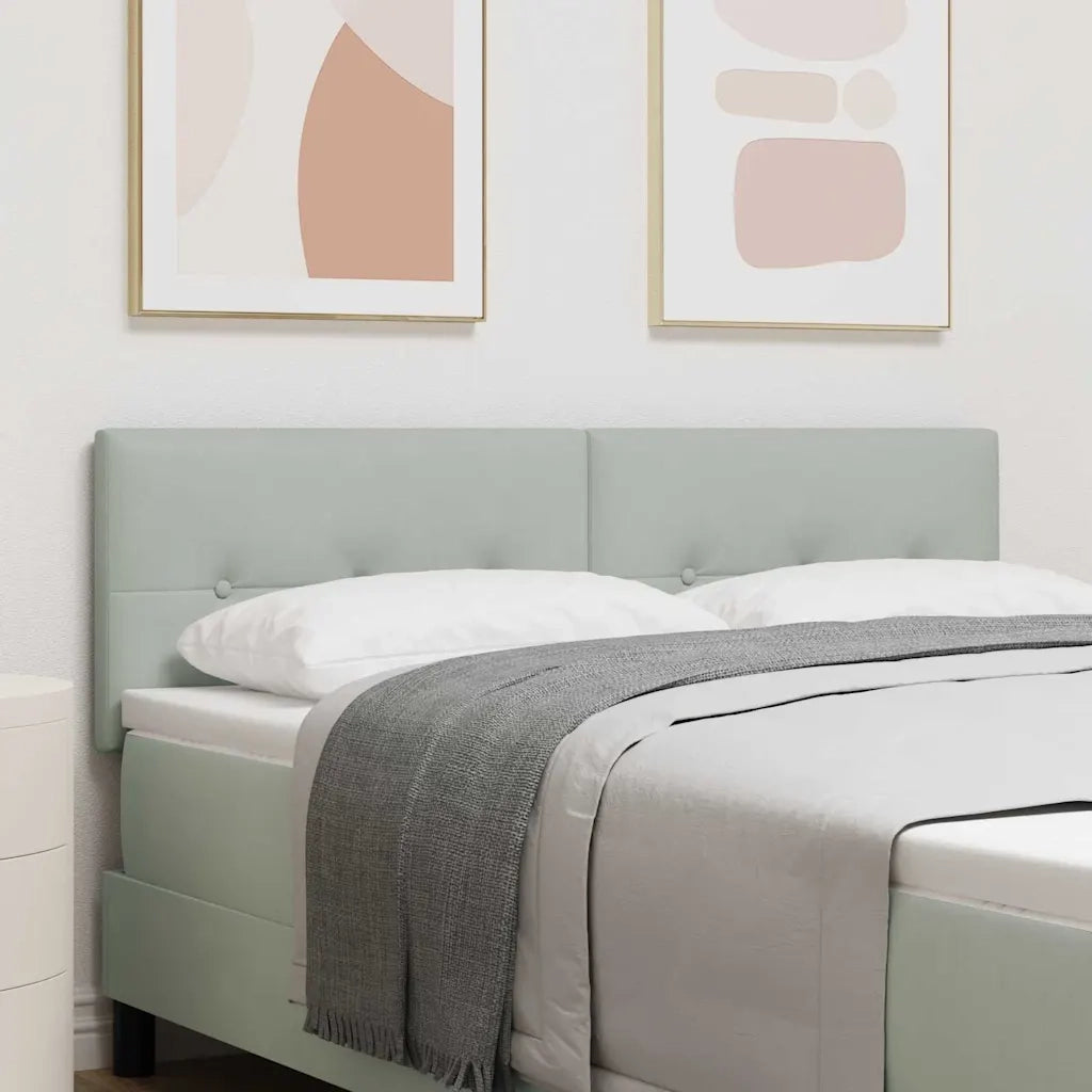 Testiera | Testata Grigio chiaro 160 cm Velluto