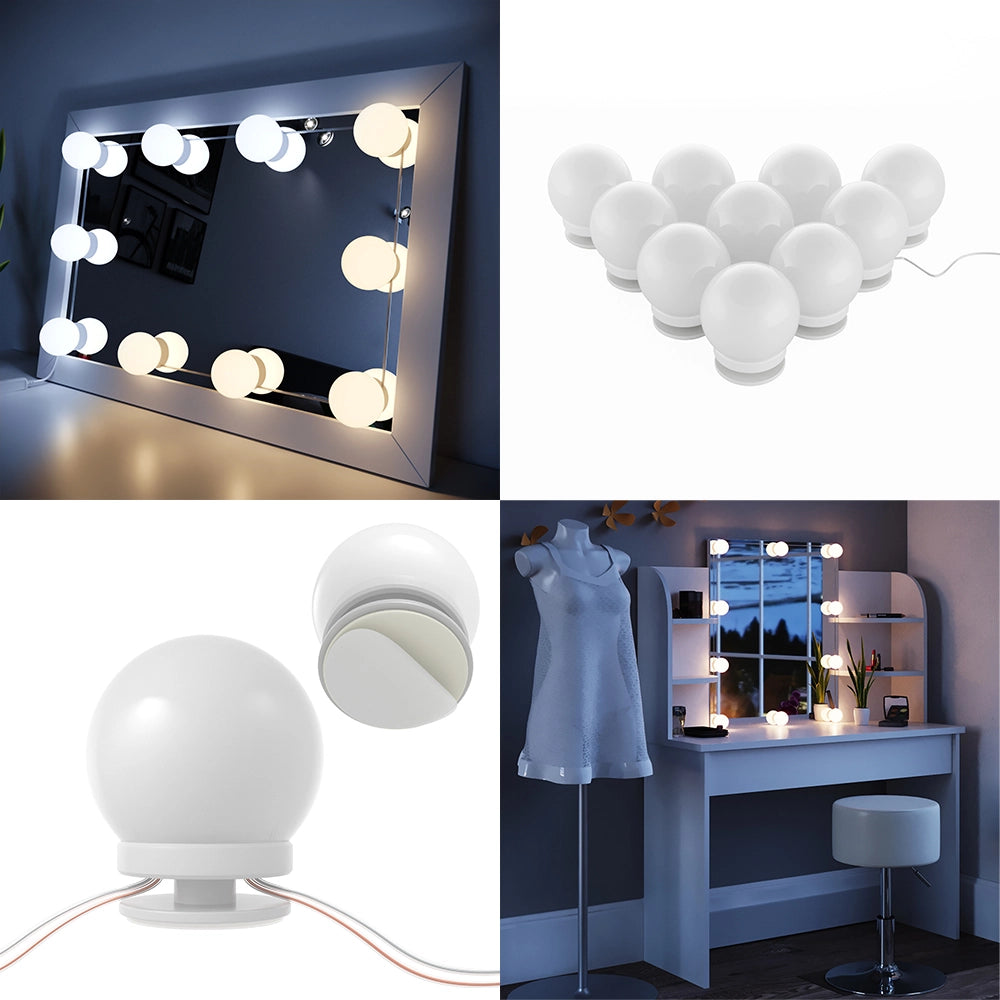 Vicco Illuminazione della toeletta Bianco 400 cm