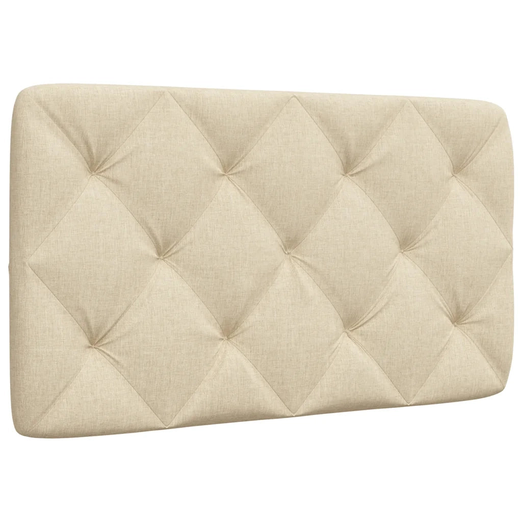 Cuscino Testiera Crema 90 cm in Tessuto 4019203