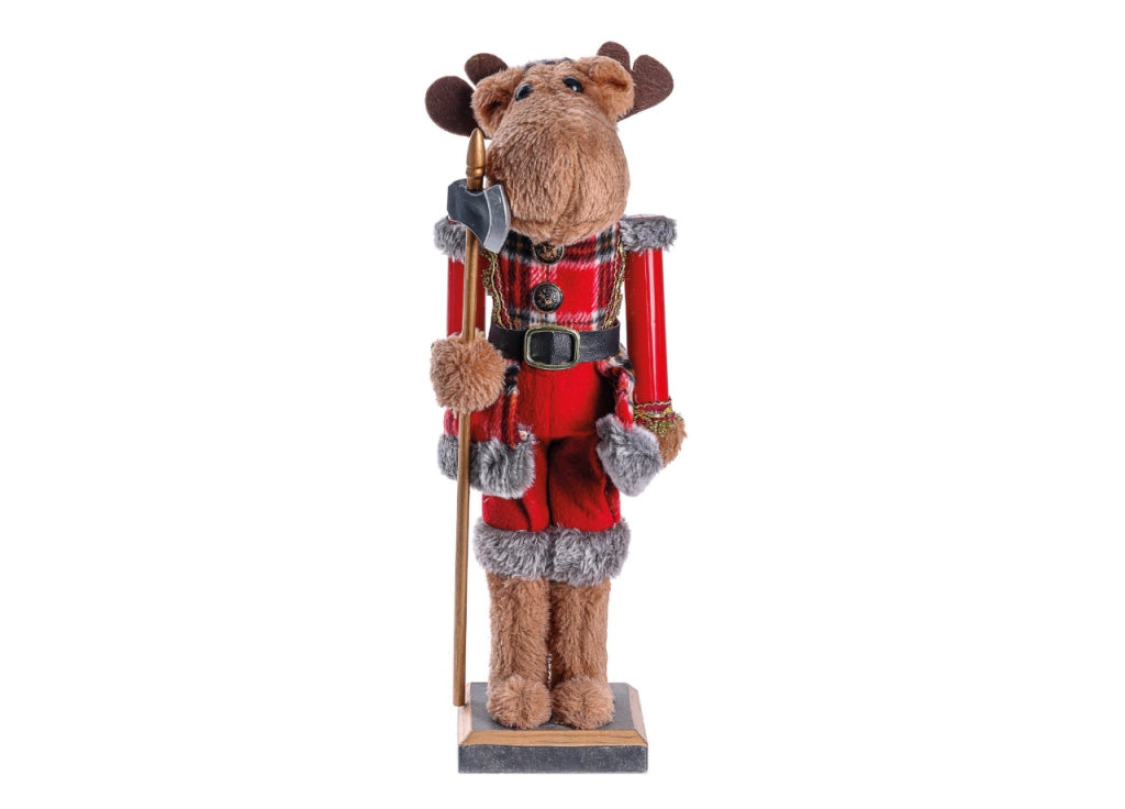 Schiaccianoci Renna Arredo Natale Decorazioni Natalizie Ornamentali - 40cm - Renna