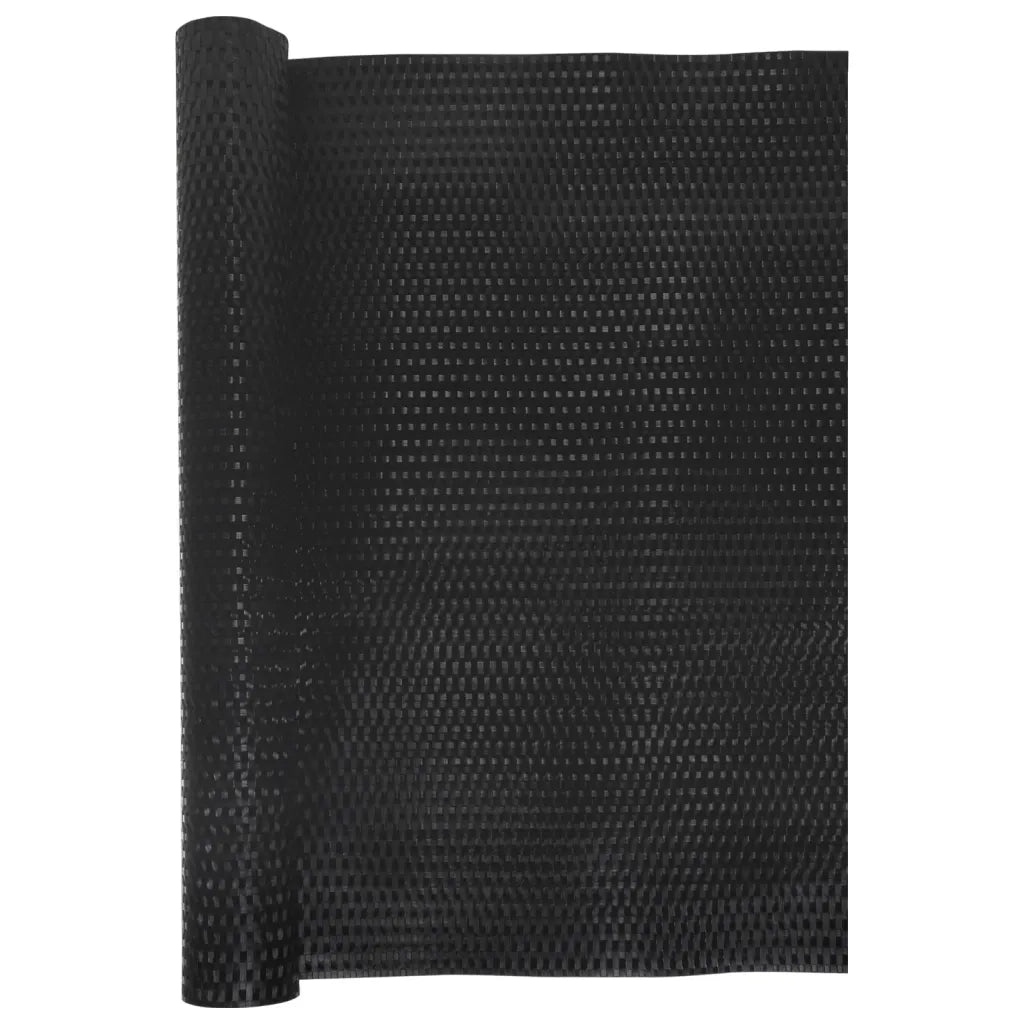 Paravento da Balcone Nero 600x80 cm in Polyrattan 156304