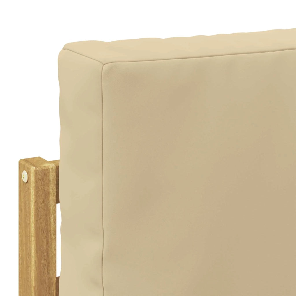 Set di divani da esterno Poliestere Bianco 3439095