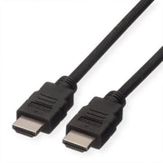 ROLINE GREEN CAVO  HDMI HIGH SPEED CABLE E ETHERNET, M M, BLACK, 1M