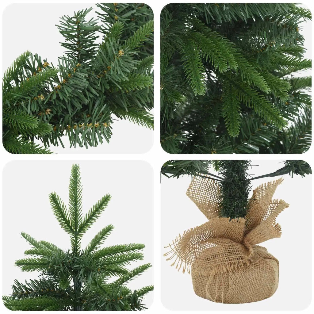 Set mini alberi di Natale 45 cm PVC e PE Verde 3468425