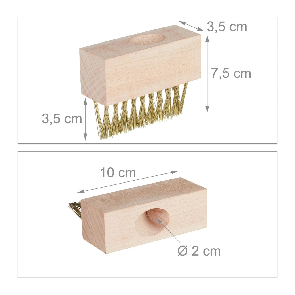 Set di 6 spazzole per fughe ergonomiche giardino pulizia fessure strette in acciaio nero 13_0014883