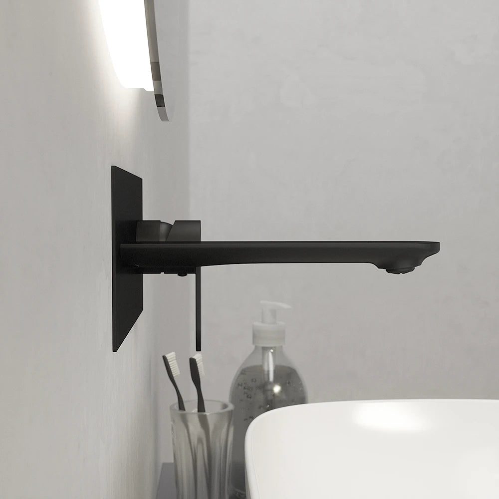 Miscelatore lavabo ad incasso nero opaco | Kerry