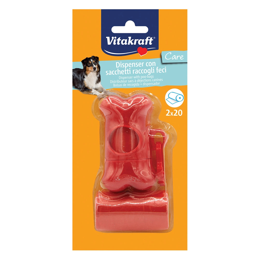 CONTENITORE SACCHETTI RACCOLTA FECI CANI cm. 10 x 21 h.4  - VITAKRAFT