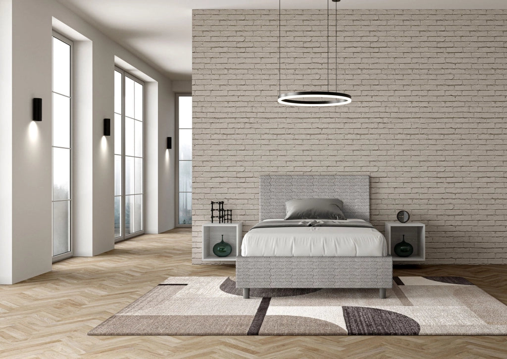 Letto 1 Piazza e Mezzo 120x190 cm Senza Rete Adele Aragona 1 Bianco