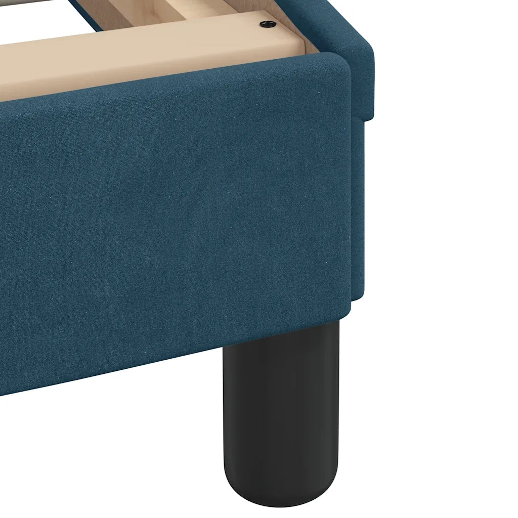 Giroletto con Testiera Dover Blu 80x200 cm in Velluto 373076
