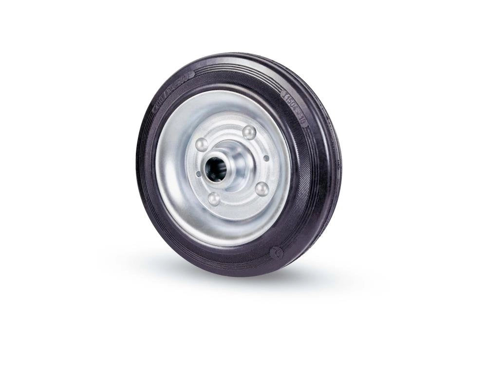 Ruota Gomma Nera 112 Avo X37 Ø 140 mm 2 Pezzi
