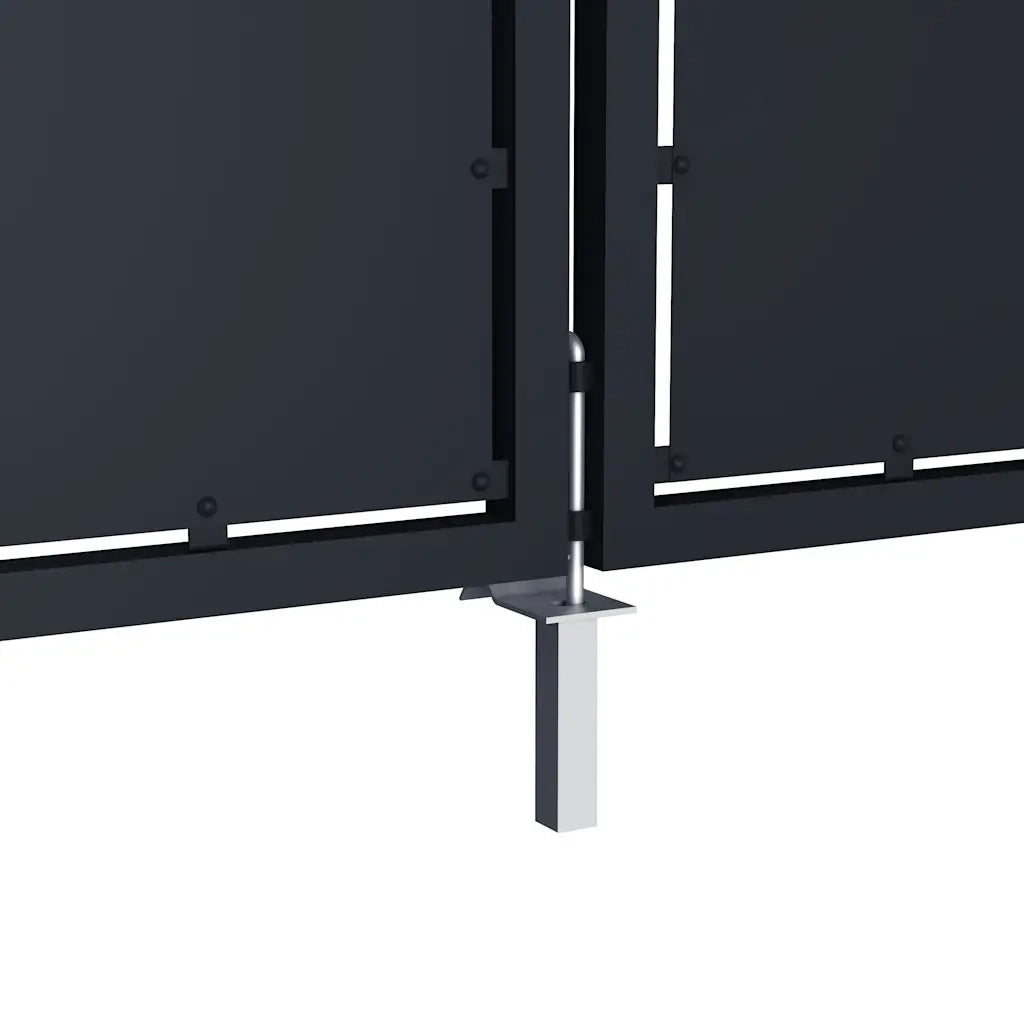 Cancello da Giardino in Acciaio 350x200 cm Antracite 144540