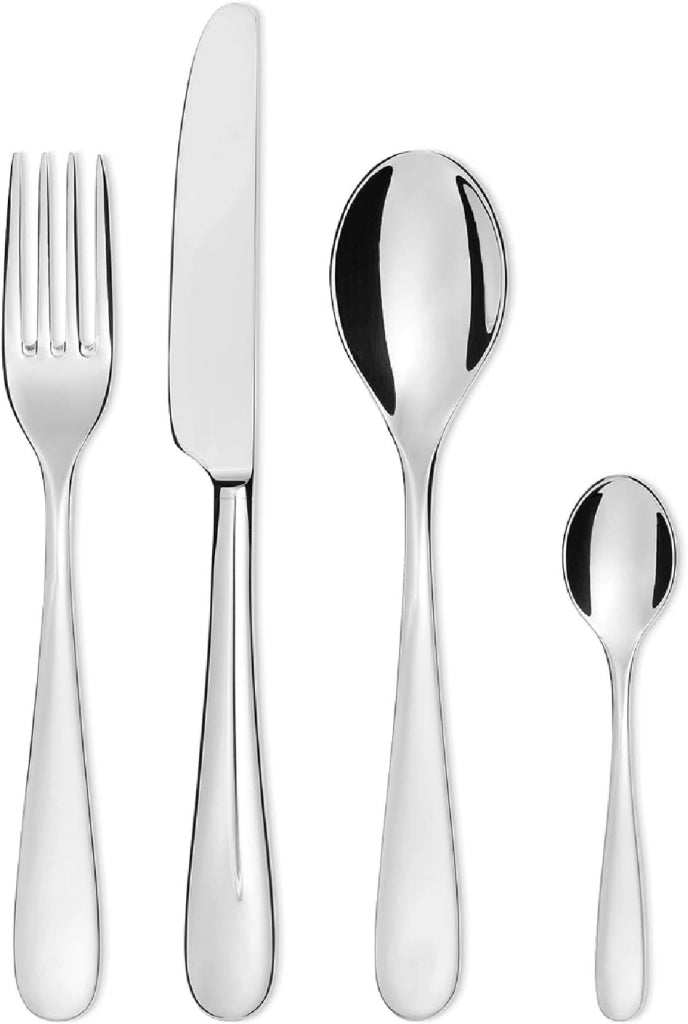 NUOVO MILANO, Posate Set 24 Pz Coltello Monoblocco, Alessi