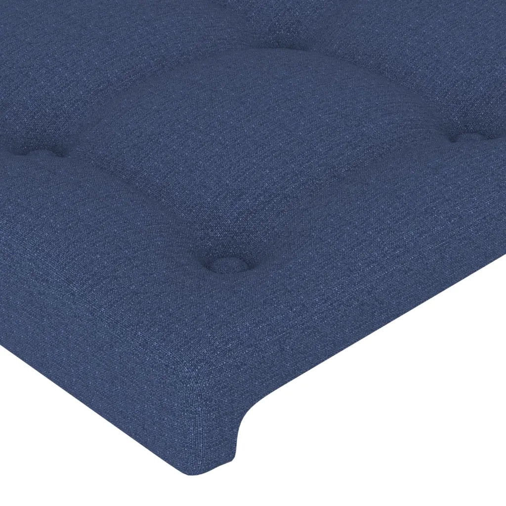 Testiera ad Orecchio Blu 203x23x118/128 cm in Tessuto