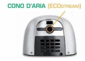 Asciugamani elettrico ECOstream NF 1100 hot alluminio nero groffato