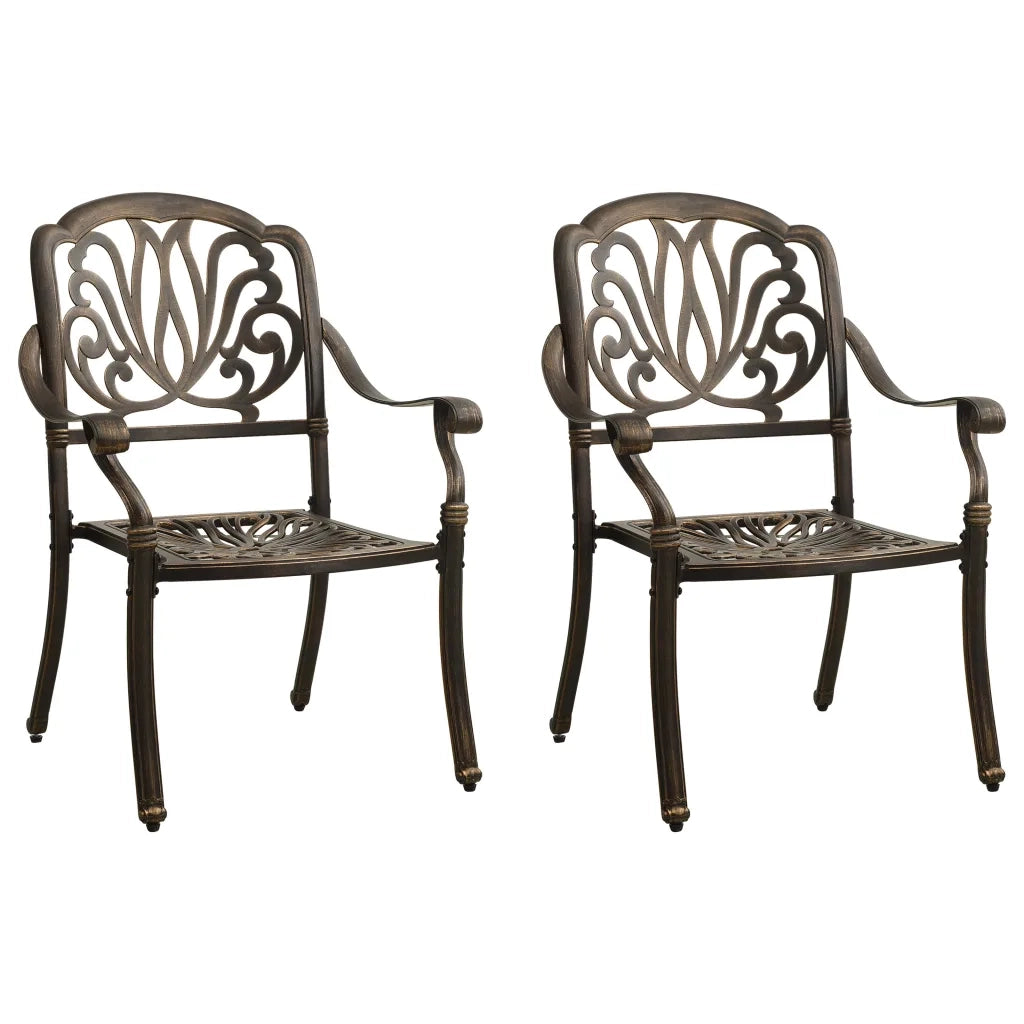 Set da Bistrot 3 pz in Alluminio Pressofuso Bronzo 3070571