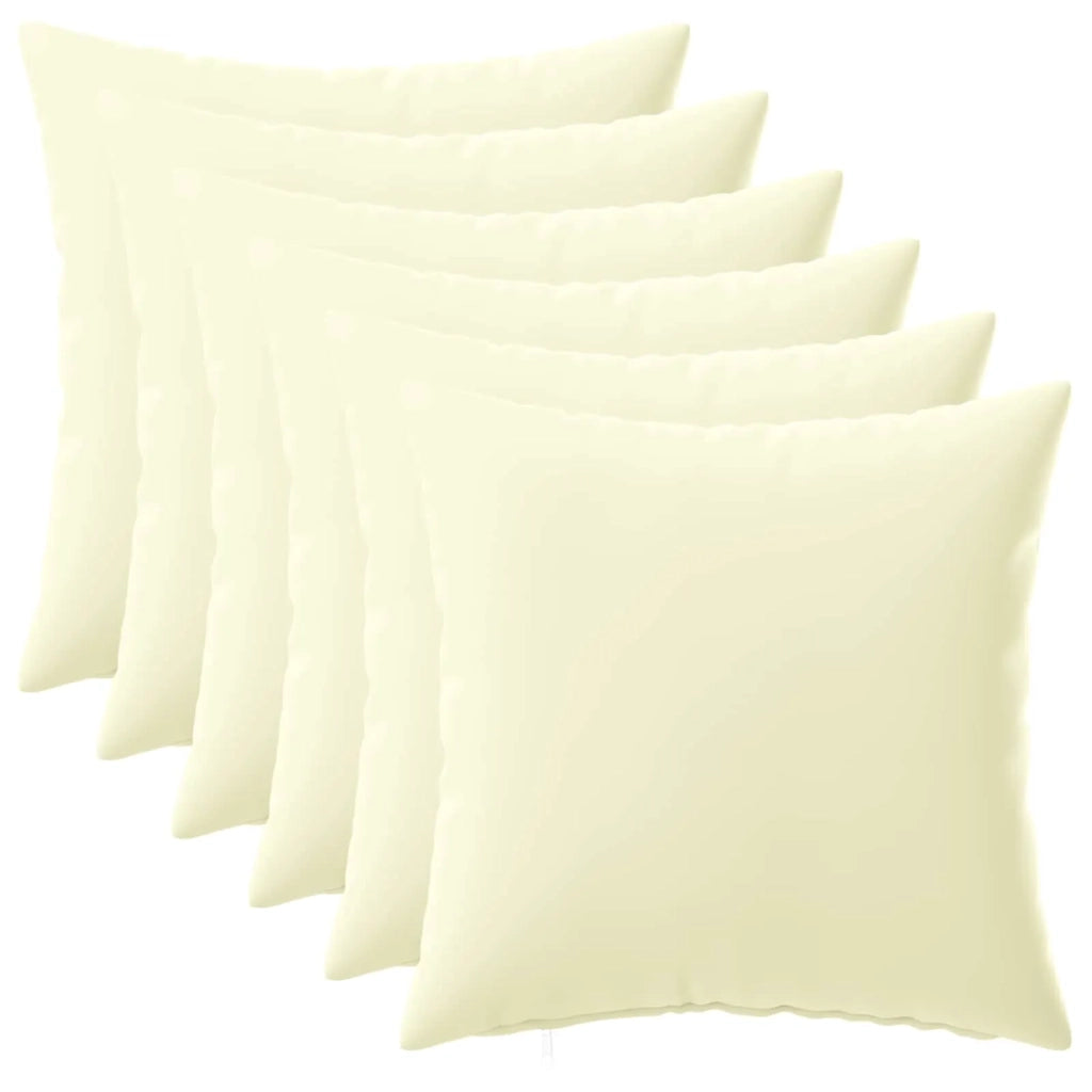 Cuscino con cuscino HEERLEN 6 pz Crema Poliestere 924294