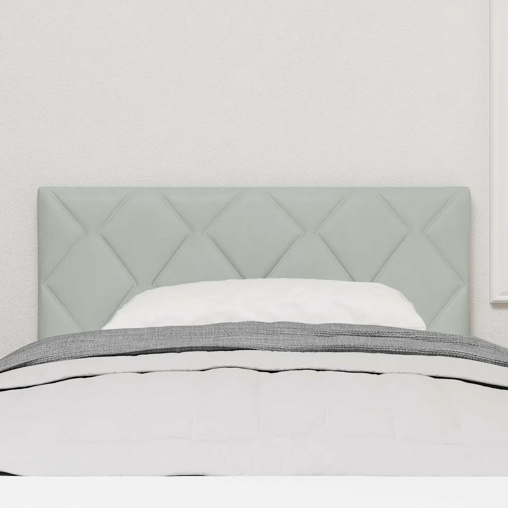 Testiera | Testata Grigio chiaro 100 cm Velluto