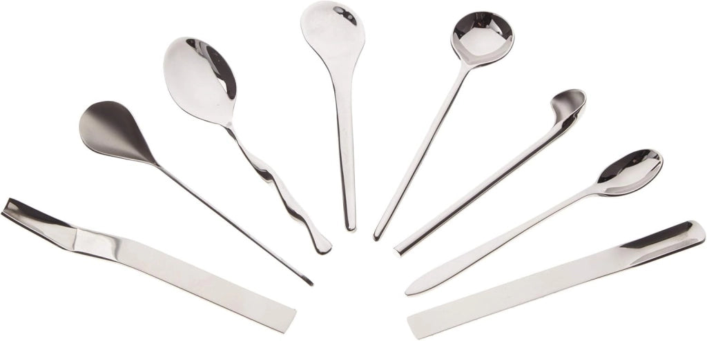 IL CAFFÈ / TE ALESSI, Set di 8 cucchiaini da caffè, Alessi