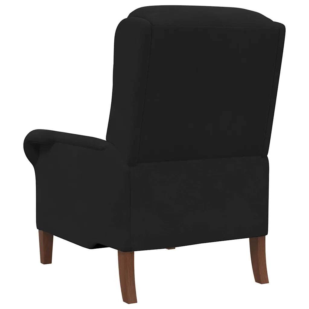 poltrona Nero 76 x 94 x 102 cm Velluto