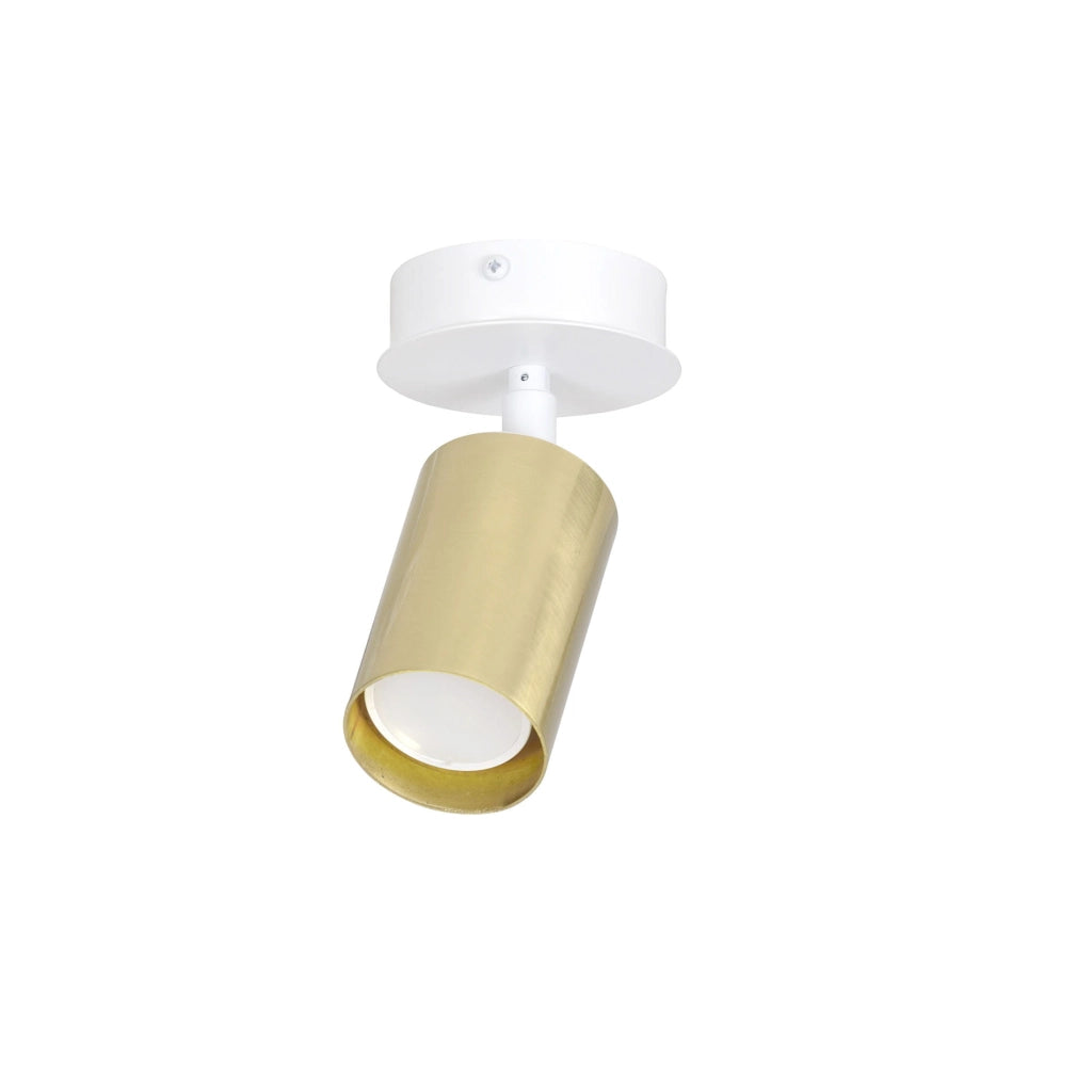 Spot da soffitto Emibig ZEN 1xGU10 max 30W ottone/bianco