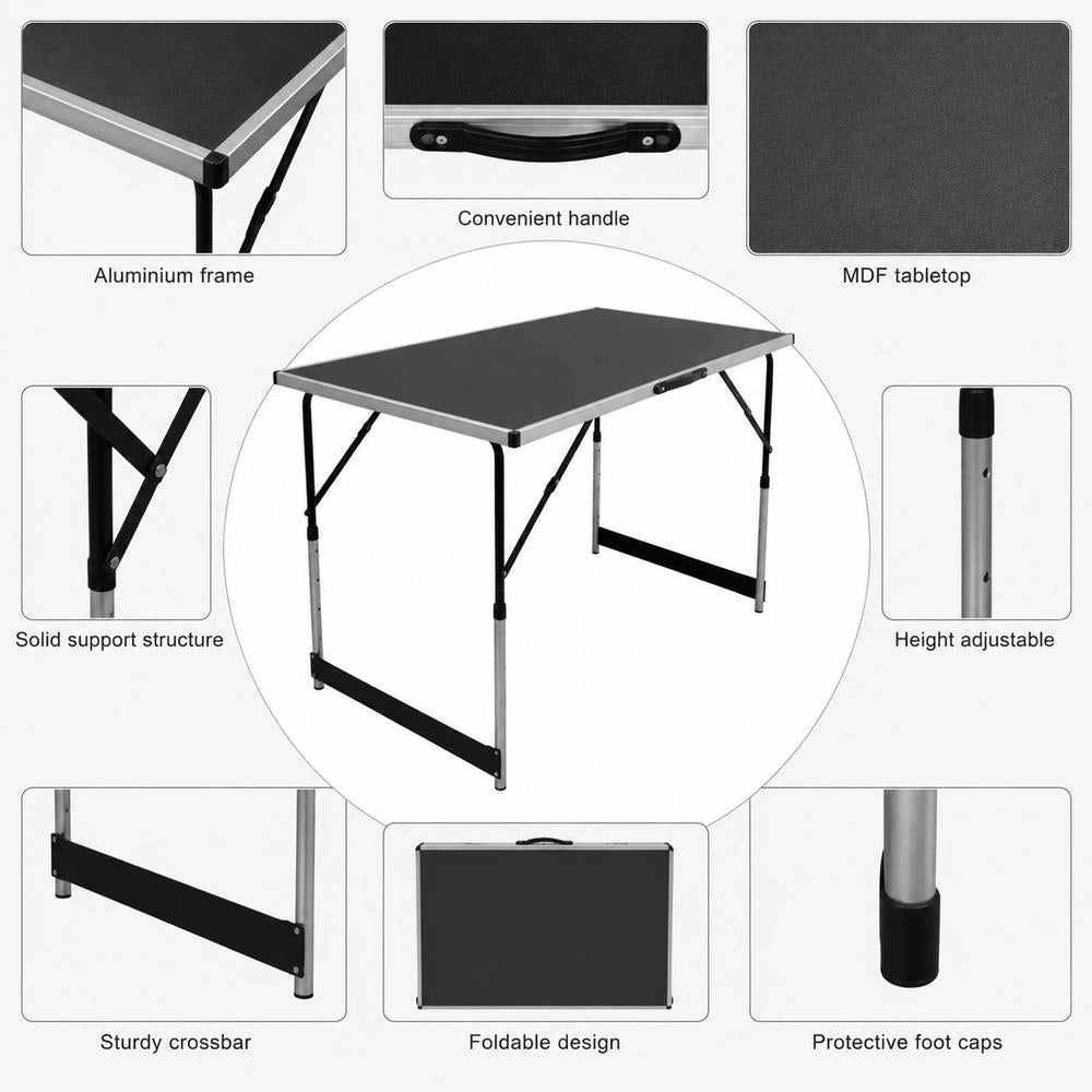 Wallpapering Tables 3 Pcs. Foldable, Height-adjustable