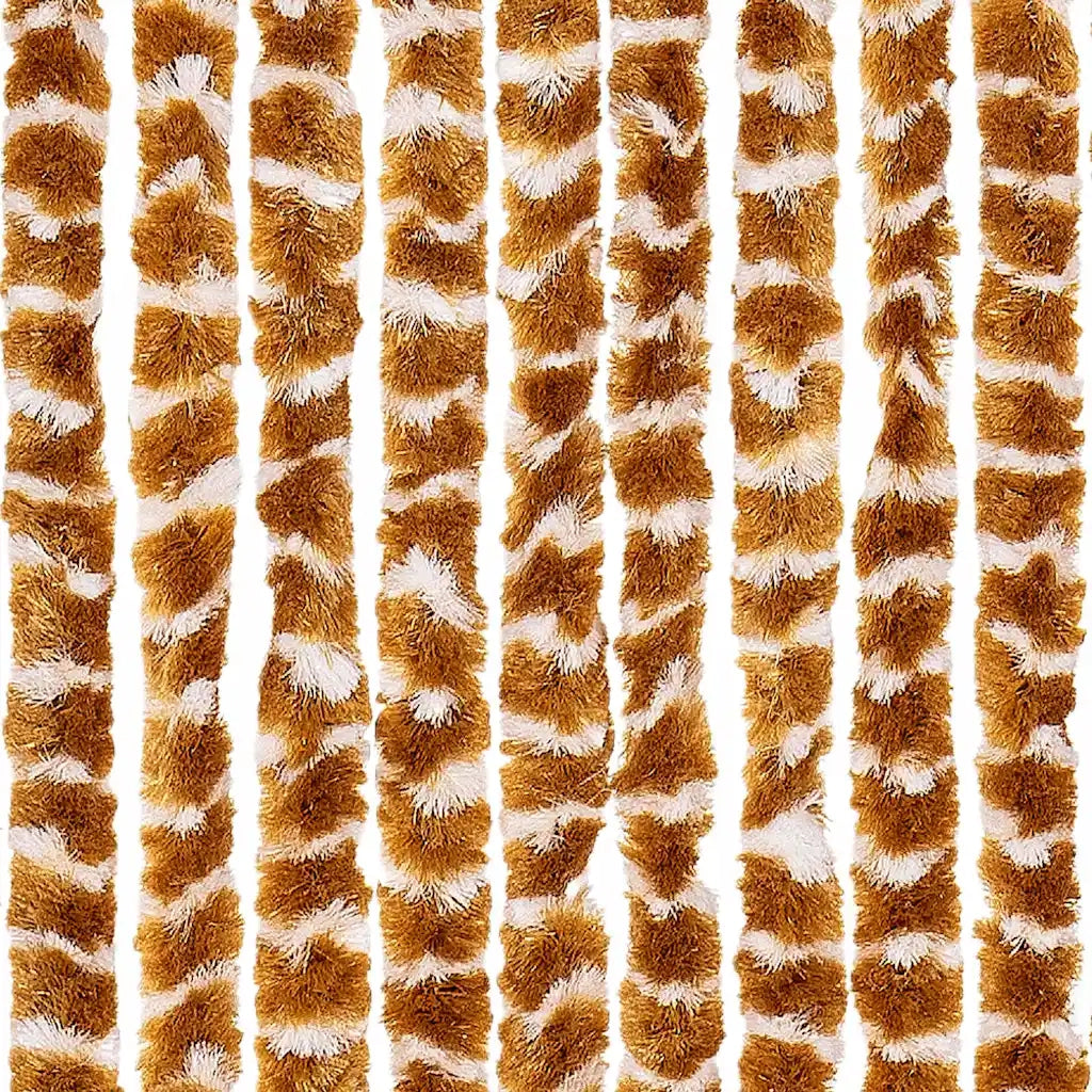 Zanzariera Ocra e Bianco 56x185 cm Ciniglia 325457
