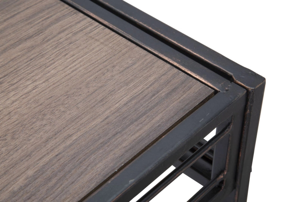 Consolle in legno e metallo, 110x40x80cm Essenza Industry