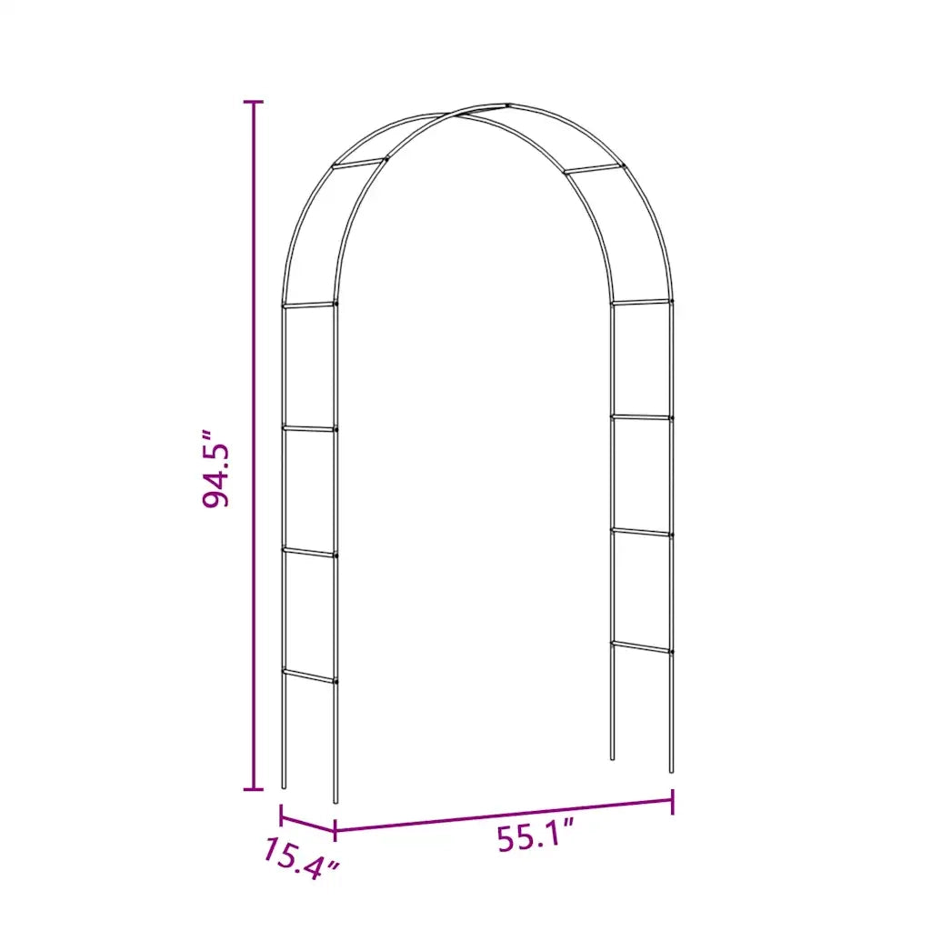 Archi da Giardino 2 pz per Piante Rampicanti 40776