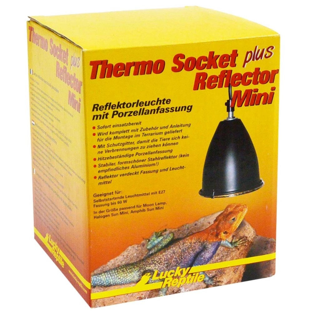 Lucky Reptile Thermo Socket Reflector Mini Plus - portalampada E27 in ceramica per terrari