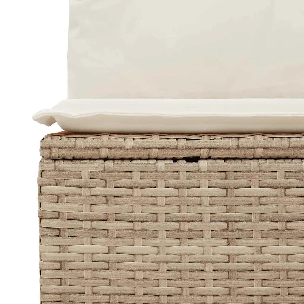 Set Divano da Giardino con cuscino 5 pcs beige e panna 3349518