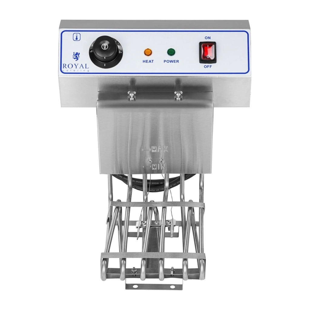 Friggitrice in acciaio inox di alta qualità con 1 vasca estraibile da 16 litri e timer professionale 3614028