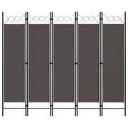 Paravento a 5 Pannelli Antracite 200x180 cm 320709