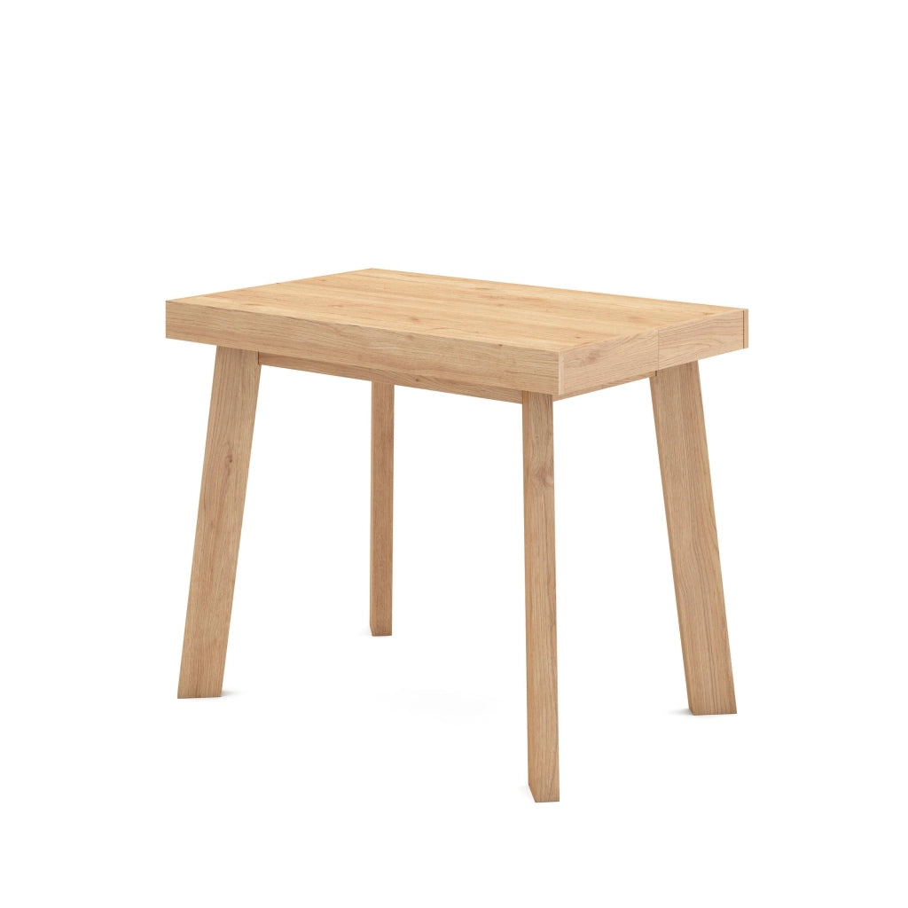 Consolle allungabile, 302x90x73cm, Per 14 persone, Gambe in legno, colore Rovere RF3098