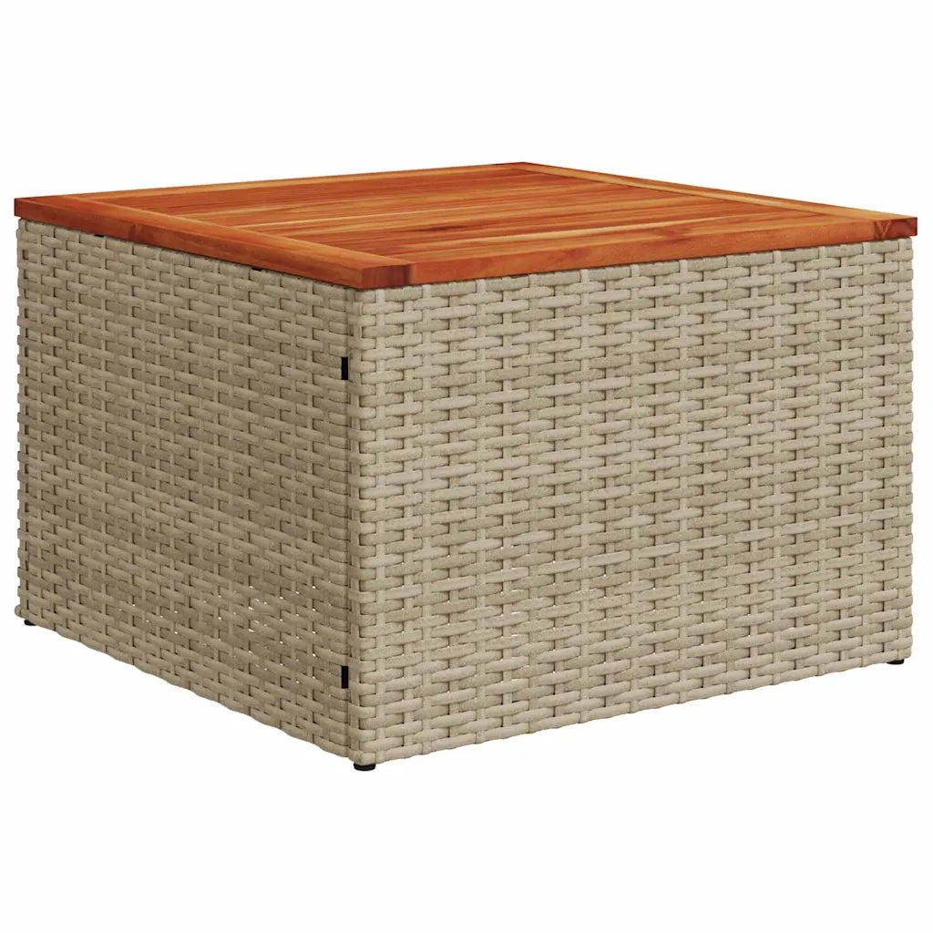 Set Divano da Giardino con cuscino 7 pcs Beige polyrattan 3359512