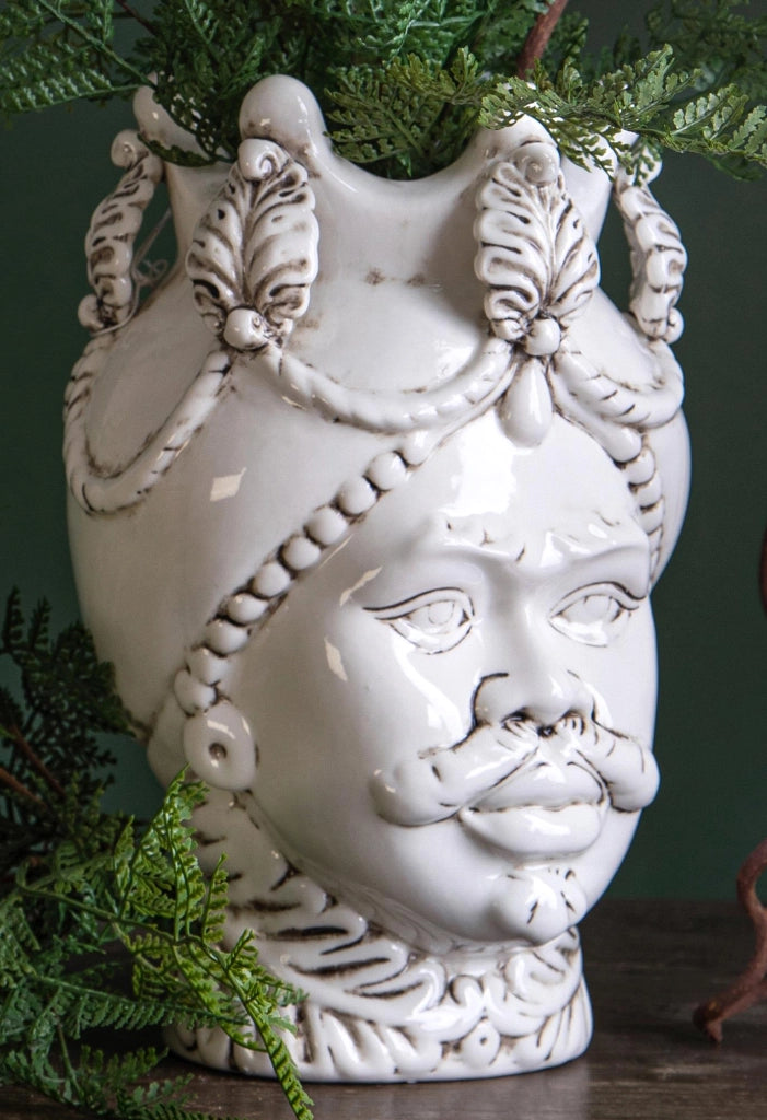 Vaso Testa di Moro Uomo H 24,7 cm